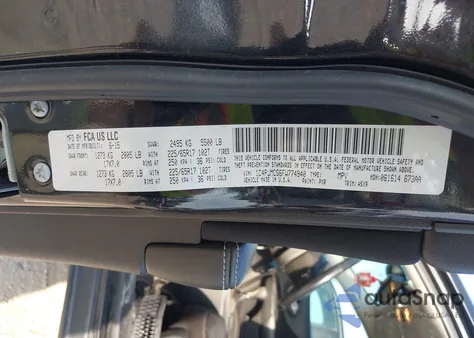 2015 Jeep Cherokee Latitude z USA, uszkodzony, nr VIN 1C4PJMCS6FW774940